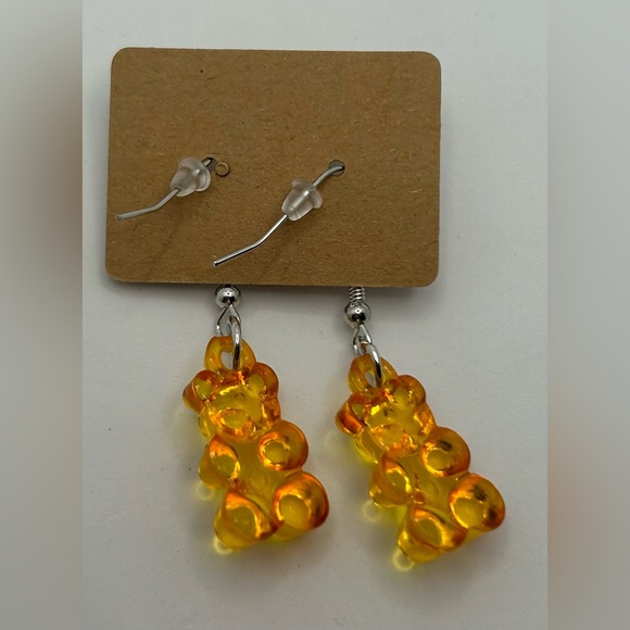 Gummibear Dangle Fashion Earrings yellow - Picture 2 of 2